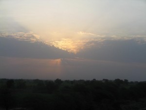 Sunrise, somewhere near Surat