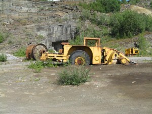 Rotting mining equipment, Sulitjelma