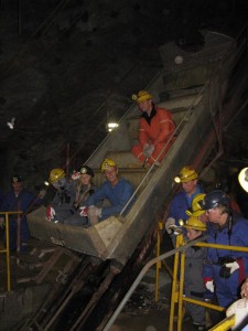 In the mine