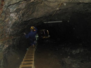 In the mine