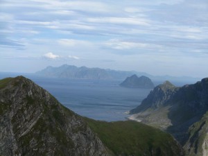 The view - to Moskes (middle) and Moskenes (background)