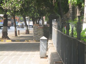Barricades in the streets