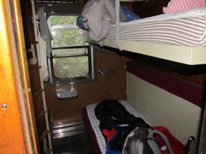 My compartment in the Train Hostel, Lund