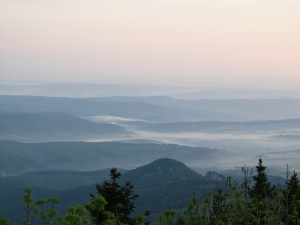 Fog over Bükk National Park