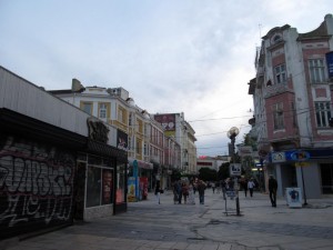 Part of Varna's main shopping street