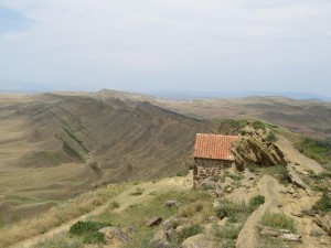 Left of the ridge: Azerbaijan, right: Georgia