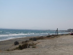 Larnaca in the distance