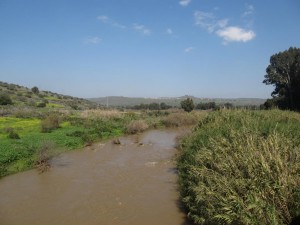 Crossing the river Jordan to the Golan