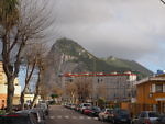 La Línea, with Gibraltar in the background